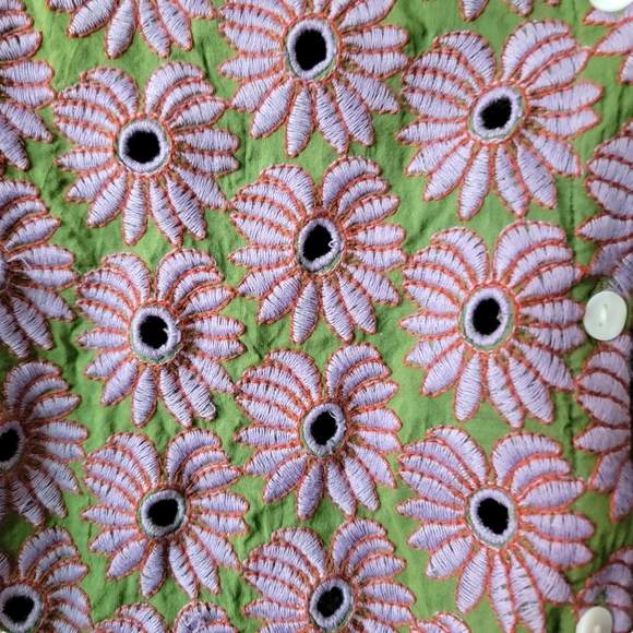 Rare abacaxi Banana eyelet top - Picture 4 of 9
